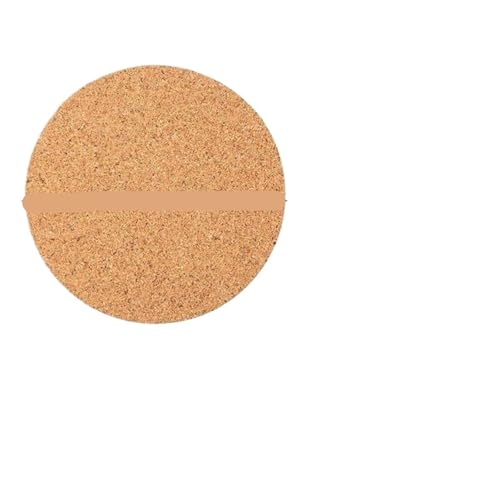 Korktafel Selbstklebend 10 Stück Korkuntersetzer, quadratische Korkmatte, selbstklebend, DIY-Trägerblatt for die Home Bar, for Untersetzer und Bastelbedarf(10pcs Round) von SDIUAKBV