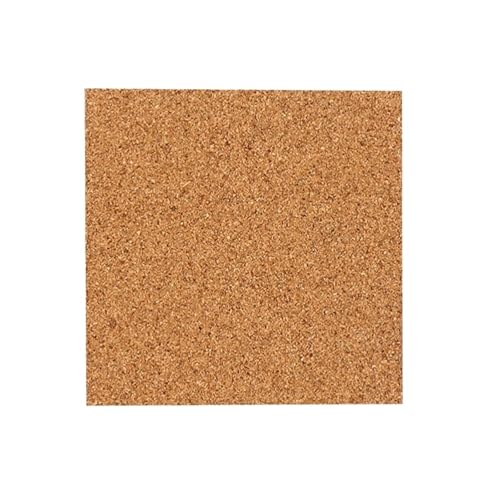 Korktafel Selbstklebend 10 Stück Korkuntersetzer, quadratische Korkmatte, selbstklebend, DIY-Trägerblatt for die Home Bar, for Untersetzer und Bastelbedarf(10pcs Square) von SDIUAKBV