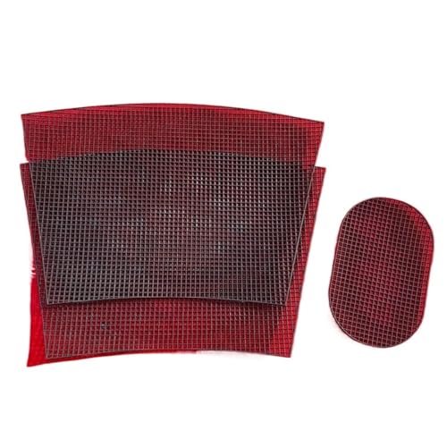 Kunststoff Gitterstoff Stricken, 1 Set, Stickerei, Eimertasche, Hilfs-Stricken, Nähen, Weben, Kunststoff-Netzblatt for DIY-Zubehör, handgefertigt, einfacher Strickhelfer(Black 38cm) von SDIUAKBV