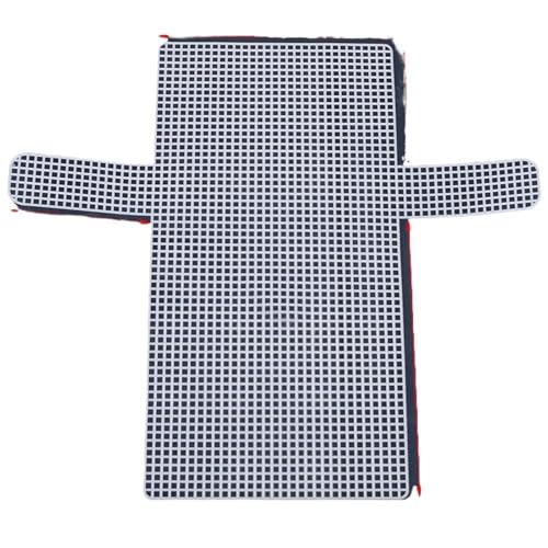 Kunststoff Gitterstoff Stricken Hilfs Weben Kunststoff Mesh Blatt E for Garn DIY Tasche Zubehör Einfach Helfer(Color 1) von SDIUAKBV