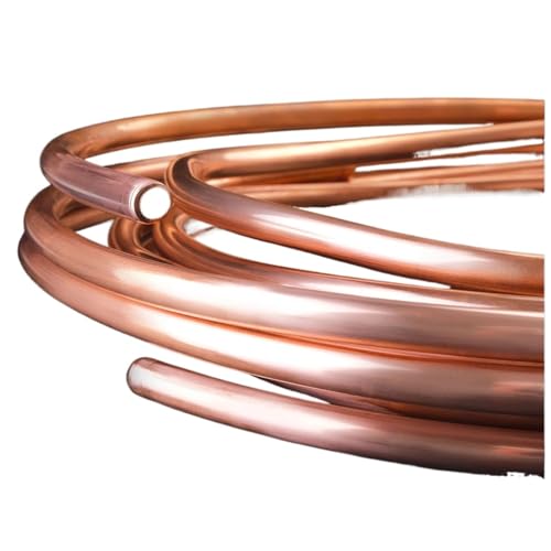 Kupferdraht Rohr Kupferrohrschlauchspule, Kupferdraht, Sanitärrohrstange, Klimaanlagenkühlung, DIY-Handwerk, Außendurchmesser 2–10 mm, Dicke 0,5–1,5(0.5 Meters,6x 0.6mm) von SDIUAKBV