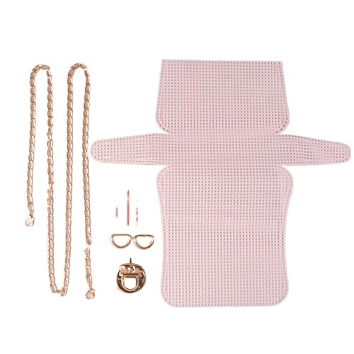 SDIUAKBV Kunststoff Gitterstoff Mesh, 1 Set Hilfsstrick-Netz aus Kunststoff, Basteltasche, Strickmaterialien, Handtasche, Umhängetasche, Netzbezug, Tasche, Taschenzubehör(Color-01) von SDIUAKBV