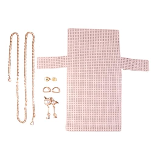 SDIUAKBV Kunststoff Gitterstoff Zubehör Hilfsweben Kunststoffnetz-Kit Kunststoffgitter Webhelfer Handtasche Schultertasche Netzabdeckung DIY Taschenzubehör(Color 06) von SDIUAKBV