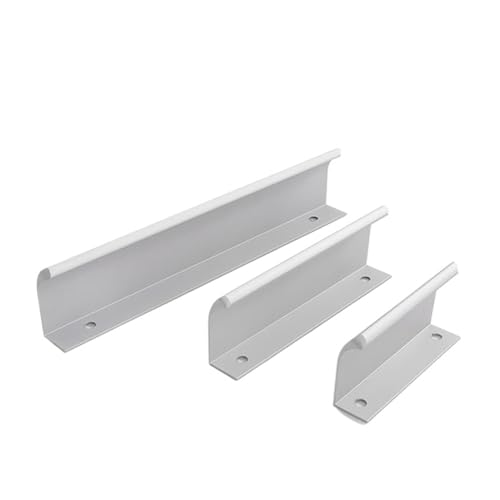 SDIUAKBV Versteckte Schubladengriffe 1 Stück Silber versteckte Schrankgriffe Aluminiumlegierung Küchenschrank verdeckte Griffe Schubladenknöpfe Tür unsichtbarer verlängerter Griff(04) von SDIUAKBV