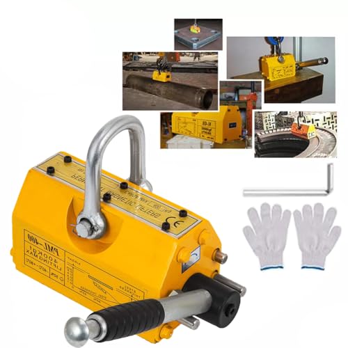 Hebemagnet Permanentmagnet Magnetlifter Magnetheber Handgesteuertes Gabelanheben Lasthebemagnet Neodym 400kg Anhebender Magnet Handgesteuertes Gabelanheben (400KG) von SDKEHUI