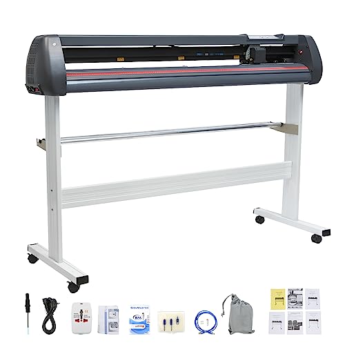 SDKEHUI Vinyl Schneidplotter, 1350mm, 53Inch, Profi Plotter, 3 Klingen, Plotter Drucker, 220V, mit Ständer, Viny Folienplotter, Cutter Plotter, für Schilder Papierzufuhr von SDKEHUI