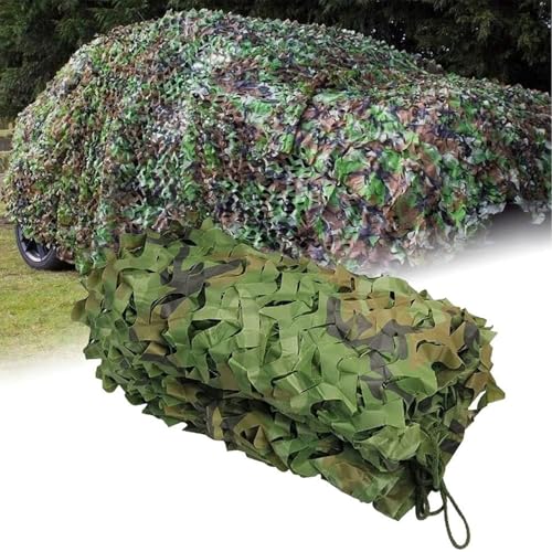 Tarnnetz Dschungeltarnung, 2x6m Armee Camouflage Netz, Waldlandschaft Outdoor Wasserdicht Tarnung Net, Sichtschutz Outdoor Sonnenschutz, für Jagd, Militär, Gartenzaun von SDKFJ