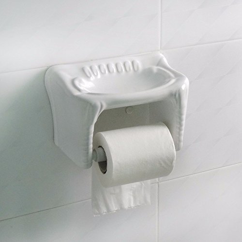 SDKKY Keramik WC-Papier Box, Papier Handtuchhalter, Toilettenpapierhalter, roll Papierfach, Bad-WC-Papier-Tablett von SDKKY