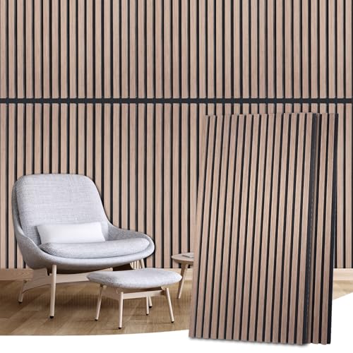 Akustikpaneele Holz- Schallabsorbierende Wandverkleidung Selbstklebend Akustikpaneele Eiche Dekorative Holzwand Akustikpanelen für eine stilvolle Raumgestaltung Holzpaneelen (Black Rose 2-pack)… von SDLDEER