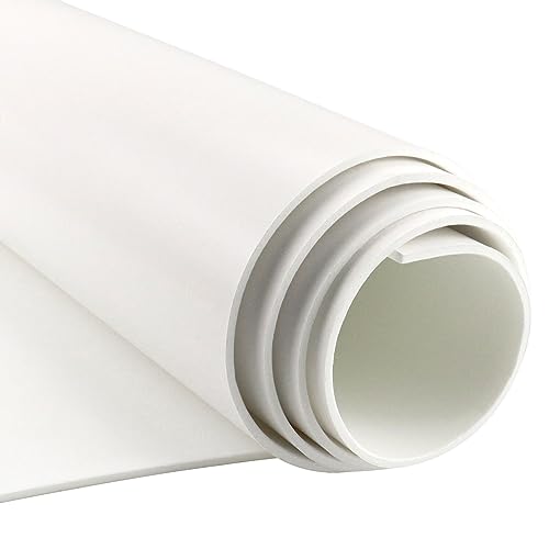SDLDEER Neopren Schaumstoffplatte Selbstklebende 300mm(B)x1.5mm(D)x3m(L) Multifunktions Schaumstoff Selbstklebend, Schaumstoffrolle Dämmmatte Selbstklebend Rutschfest Schalldämmung Stoßdämpfung(weiß) von SDLDEER