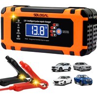 10A Autobatterie Ladegerät, Ultrixe 12V Smart vollautomatische KFZ Batterieladegerät mit Temperaturkompensation für Auto LKW Motorrad Rasenmäher Boot von SDLOGAL