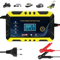 Auto Batterie Ladegerät - SDLOGAL Intelligentes Batterie Ladegerät 12V/6A, LCD-Display, Batterie-Ladegerät Halterung von SDLOGAL