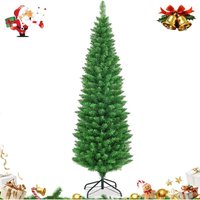Künstlicher Weihnachtsbaum, Ultrixe 180cm Schlanker künstlicher Weihnachtsbaum mit Metallstütze, Wiederverwendbare Weihnachtsdekoration, PVC, Künstlicher Weihnachtsbaum, Ultrixe 180cm Schlanker künstlicher Weihnachtsbaum mit Metallstütze, Wiederverwendbare Weihnachtsdekoration, PVC, von SDLOGAL