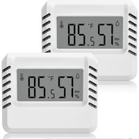 Sdlogal - Digitales Thermometer Hygrometer 2pcs Mini Innenthermometer, Großes LCD-Display, Tragbar, Min/Max-Aufzeichnung, Für Zuhause Terrarium von SDLOGAL