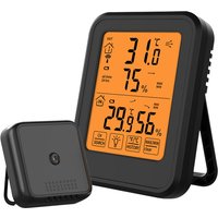 Sdlogal - Digitales Thermometer Hygrometer Ultrixe, Innen- und Außenthermometer Hygrometer, mit drahtlosem Außensensor, LCD-Hintergrundbeleuchtung Sdlogal - Digitales Thermometer Hygrometer Ultrixe, Innen- und Außenthermometer Hygrometer, mit drahtlosem Außensensor, LCD-Hintergrundbeleuchtung von SDLOGAL