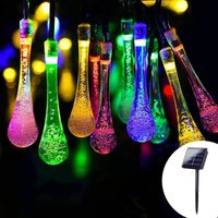 Solar Lichterkette 30 LEDs Sdlogal Außen- und Innenbereich 6.5 m 8 Modes IP65 Wasserdicht Gartenlaube Buntes Licht - Mehrfarbig von SDLOGAL