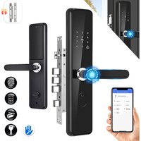 Türschloss mit Fingerabdruck, SDLOGAL Intelligentes Türschloss mit Diebstahlsicherung, Kennwortcode, elektronisches Schloss, mit intelligentem Türschloss mit Fingerabdruck, SDLOGAL Intelligentes Türschloss mit Diebstahlsicherung, Kennwortcode, elektronisches Schloss, mit intelligentem von SDLOGAL