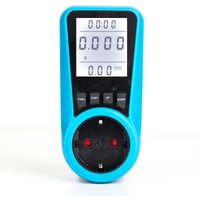 Sdlogal - Wattmeter Steckdose Energiezähler Energiemonitor mit hintergrundbeleuchtetem LCD-Display, Steckdose mit Digitalanzeige -Blau - Blau von SDLOGAL