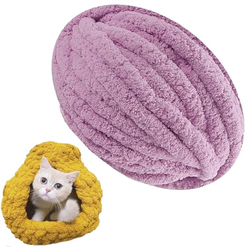 1/2/5/10 x 250 Gramm Dicke Wolle Garn Strickgarn Super Soft Chenille Chunky Yarn Bulky für Teppiche Sofadecken Decken Heimdekoration Armstricken (Color : 29@, Size : 1 roll(250g)) von SDNAM