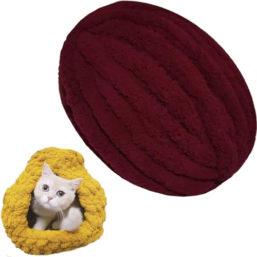 1/2/5/10 x 250 Gramm Dicke Wolle Garn Strickgarn Super Soft Chenille Chunky Yarn Bulky für Teppiche Sofadecken Decken Heimdekoration Armstricken (Color : 36@, Size : 1 roll(250g)) von SDNAM
