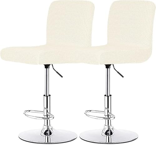 Barhocker Stuhlhussen Stretch Stuhl Abdeckungen Stuhlbezug Samt 1/2/4/6PCS Stretch Abnehmbare Barhockerhussen für Kneipentheke Höhe Seitenstuhlbezüge Waschbare Stuhlhussen (Color : #13, Size : 2PCS von SDNAM