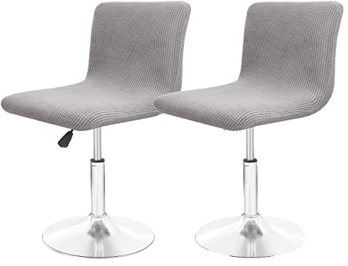 Barhocker Stuhlhussen Stretch Stuhl Abdeckungen Stuhlbezug Samt 1/2/4/6PCS Stretch Abnehmbare Barhockerhussen für Kneipentheke Höhe Seitenstuhlbezüge Waschbare Stuhlhussen (Color : #8, Size : 2PCS) von SDNAM