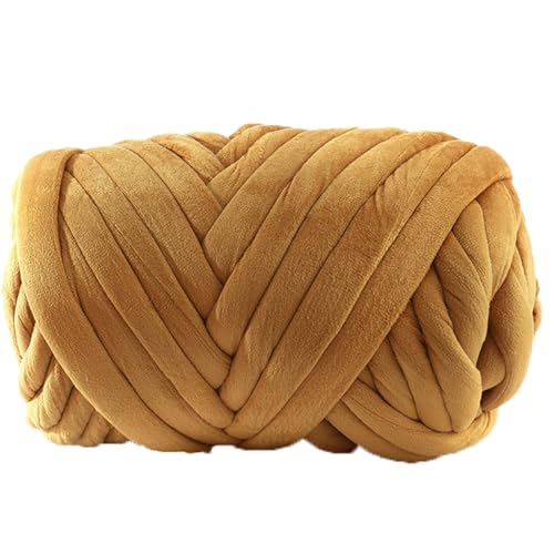 Bulky ArmStricken Wolle Roving,Supre Large Handstricken Häkeln Samt Yarn,250g Grobe Isländische Wolle Core Yarn Garn,Soft Weiches Wollgarn Für DIY Haustier Bett Sofa Decke (Color : 26#, Size : 1 rol von SDNAM