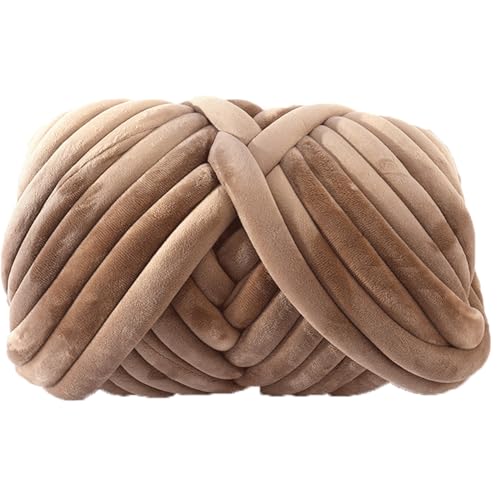 Bulky ArmStricken Wolle Roving,Supre Large Handstricken Häkeln Samt Yarn,250g Grobe Isländische Wolle Core Yarn Garn,Soft Weiches Wollgarn Für DIY Haustier Bett Sofa Decke (Color : 6#, Size : 1 roll von SDNAM