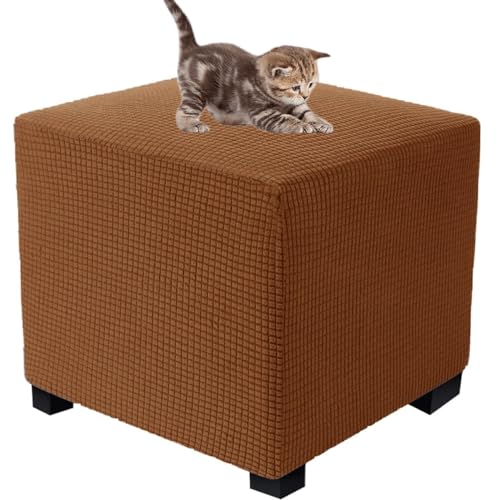 Fußhocker Sitzhocker Elastisch Husse Für Sofa Fußbank Jacquard Überzug Für Rechteckiger CmHocker Fußschemel Fußstütze Schonbezug Sofabezug (Color : 13#, Size : 50x50cm) von SDNAM