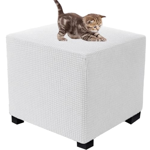 Fußhocker Sitzhocker Elastisch Husse Für Sofa Fußbank Jacquard Überzug Für Rechteckiger CmHocker Fußschemel Fußstütze Schonbezug Sofabezug (Color : 14#, Size : 35x35cm) von SDNAM