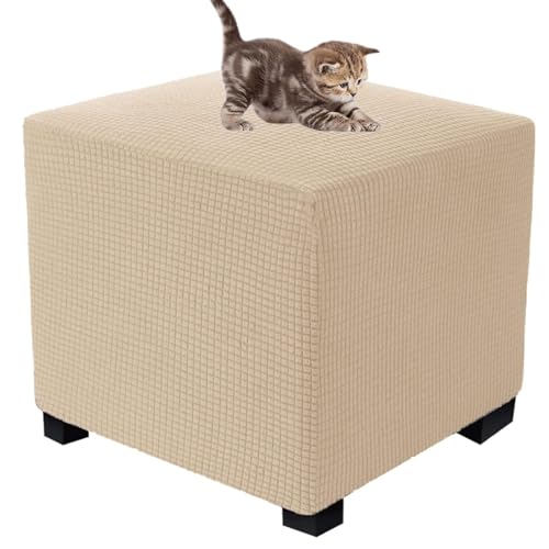 Fußhocker Sitzhocker Elastisch Husse Für Sofa Fußbank Jacquard Überzug Für Rechteckiger CmHocker Fußschemel Fußstütze Schonbezug Sofabezug (Color : 9#, Size : 35x35cm) von SDNAM