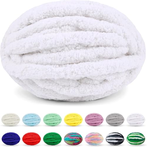 SDNAM Chunky Wolle Zum Häkeln Wolle Zum Häkeln Dickes Garn Dicke Wolle Zum Handstricken Handstrickgarn Decke Stricken Mit Hände Handstrickwolle Armstricken Yarn(29@,2 roll(500g)) von SDNAM
