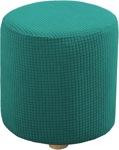 SDNAM Ottomane Schonbezug Rund 40/45/50cm Hockerbezug Hockerbezug Stretch Ottomane Abdeckung Ottoman Cover Hocker Hussen für Fußhocker Hocker Protector Hockerabdeckung(#23,W36xH44cm) von SDNAM