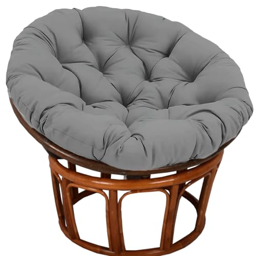 SDNAM Outdoor Wasserdicht Runden Kissen für Hängesessel/Schaukelstuhl - Verdickung Polyester+Baumwolle Sitzkissen, Gartenstuhl Polster & Bodenkissen(X1,110X110X10CM) von SDNAM