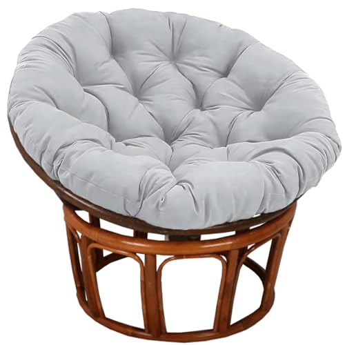 SDNAM Outdoor Wasserdicht Runden Kissen für Hängesessel/Schaukelstuhl - Verdickung Polyester+Baumwolle Sitzkissen, Gartenstuhl Polster & Bodenkissen(X2,170X170X10CM) von SDNAM