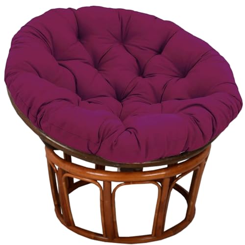 SDNAM Outdoor Wasserdicht Runden Kissen für Hängesessel/Schaukelstuhl - Verdickung Polyester+Baumwolle Sitzkissen, Gartenstuhl Polster & Bodenkissen(X9,110X110X10CM) von SDNAM