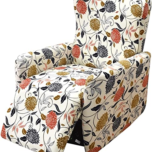 SDNAM Sesselschoner für Relaxsessel 4-Teilig Alleine Waschen mit Seitentasche,Sessel Bezug Separat Gereinigt Stretch Husse Relaxsessel Sesselbezug (Color : #6) von SDNAM
