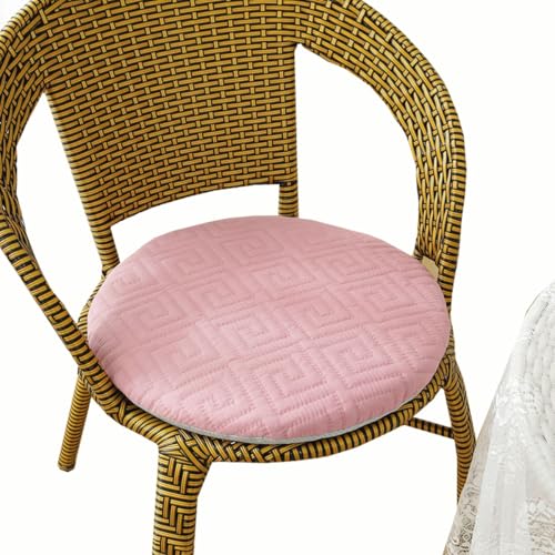 SDNAM Stuhlkissen, Sitzkissen Größe rund Durchmesser: 35/40/45/50cm, für Indoor und Outdoor aus Cotton Dicke Polsterung Stuhlauflage(Z6,35cm (13.8in)) von SDNAM