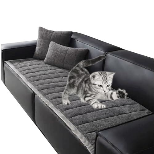 Samt Sofabezug Sofaschoner Antirutsch1 2 3 4 Sitzer, Form Sofaüberwurf rutschfest,Sofa Überzug Hundedecke Sofa Couch Überzug Couch Überzug Sofa Überwurf (Color : 1@, Size : 55x180cm) von SDNAM