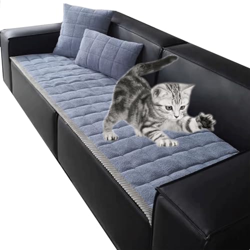Samt Sofabezug Sofaschoner Antirutsch1 2 3 4 Sitzer, Form Sofaüberwurf rutschfest,Sofa Überzug Hundedecke Sofa Couch Überzug Couch Überzug Sofa Überwurf (Color : 2@, Size : 55x150cm) von SDNAM