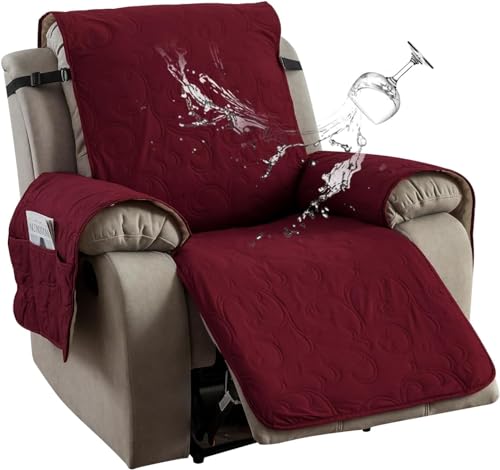 Sesselbezug Sesselschoner Sessel-Überwürfe Relaxsessel Sesselauflage Relax,1 Sitzer Schutzbezug Antirutsch Husse für Relaxsessel Komplett, Elastisch Bezug (Color : 12@) von SDNAM