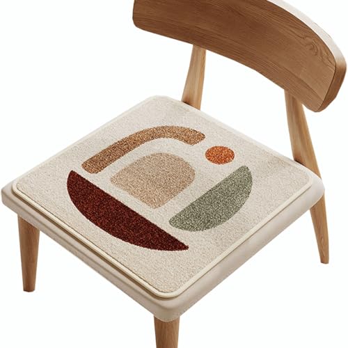 Sitzkissen Stuhlkissen Stuhlauflage rutschfest Stuhlkissen Waschbar Sitzkissen Gartenstuhl für Esszimmerstühle Hocker Bürostühle(G4,40x40cm (15.7x15.7in)) von SDNAM