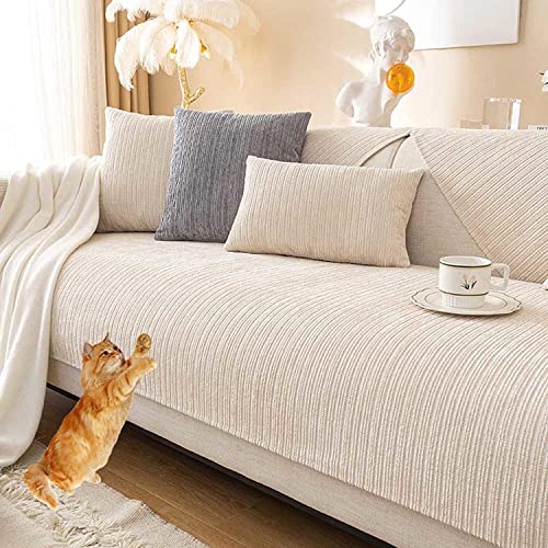 Sofabezüge 1 2 3 4 Sitzer Wasserdicht Sofabezug, L Form Sofaüberwurf,Ecksofa Pets Dog Couch Überzug Anti-Rutsch Sofa Überwurf (Color : #23, Size : 70x210cm1pc) von SDNAM