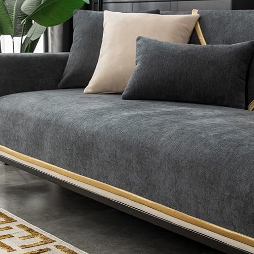 Sofabezüge 1 2 3 4 Sitzer Wasserdicht Sofabezug, L Form Sofaüberwurf,Ecksofa Pets Dog Couch Überzug Anti-Rutsch Sofa Überwurf (Color : M, Size : 90x240cm1pc) von SDNAM