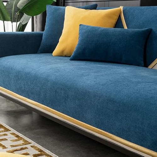 Sofabezüge 1 2 3 4 Sitzer Wasserdicht Sofabezug, L Form Sofaüberwurf,Ecksofa Pets Dog Couch Überzug Anti-Rutsch Sofa Überwurf (Color : O, Size : 90x160cm1pc) von SDNAM