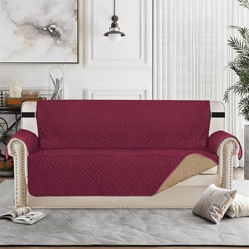 Sofabezug 3/2/4 sitzer wasserdichte Schonbezug Sofaüberwurf Antirutsch Sofahusse Sesselschoner Sesselauflage Relax Sofa überwurf Couch überzug Abdeckung (Color : 9#, Size : 3 Seater) von SDNAM