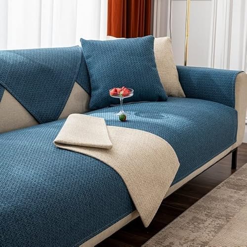 Sofaschutz Katze Hund Decke/Sofa Überzug/sofaschoner Couch Überwurf Hundedecke Ecksofa 1 2 3 4 Sitzer,l Form Sofabezug Sofaüberwurf (Color : #13, Size : 90x240cm1pc) von SDNAM