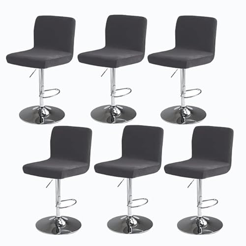 Stretch Barhocker Stuhlhussen Bezüge Barstuhlbezug mit Rückenlehne 2/4/6 Stück Hussen für Barhocker Waschbarer Bar Stuhl-Abdeckung Passend,für Café Schemel Hohe Barhocker Stuhl Bezüge (Color : #18, von SDNAM