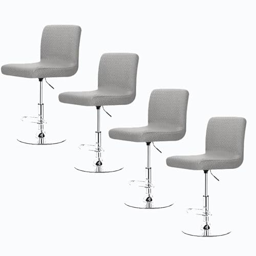 Stretch Barhocker Stuhlhussen Bezüge Barstuhlbezug mit Rückenlehne 2/4/6 Stück Hussen für Barhocker Waschbarer Bar Stuhl-Abdeckung Passend,für Café Schemel Hohe Barhocker Stuhl Bezüge (Color : #34, von SDNAM