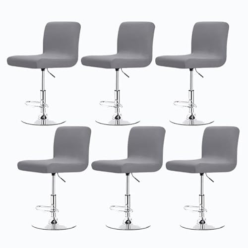 Stretch Barhocker Stuhlhussen Bezüge Barstuhlbezug mit Rückenlehne 2/4/6 Stück Hussen für Barhocker Waschbarer Bar Stuhl-Abdeckung Passend,für Café Schemel Hohe Barhocker Stuhl Bezüge (Color : #33, von SDNAM